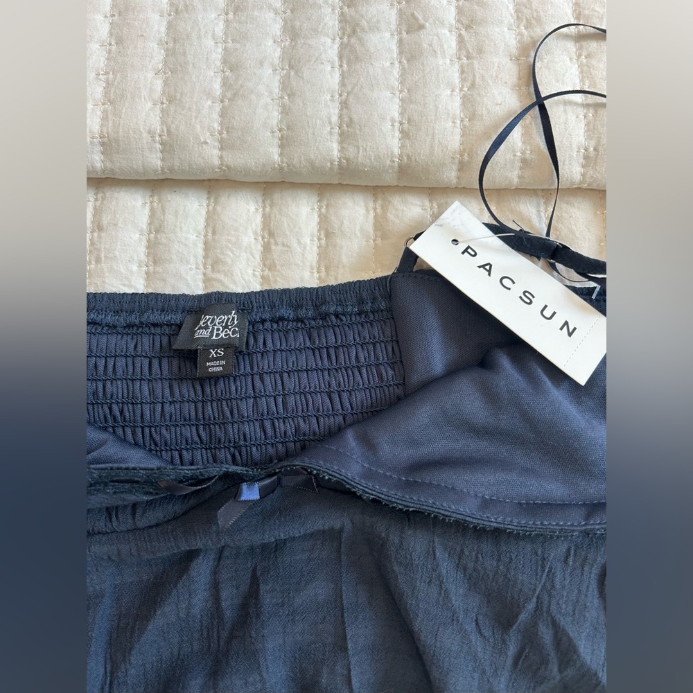 BEVERLY AND BECK - Navy Lace Babydoll Camisole Top Size XS - Picture 9 of 12